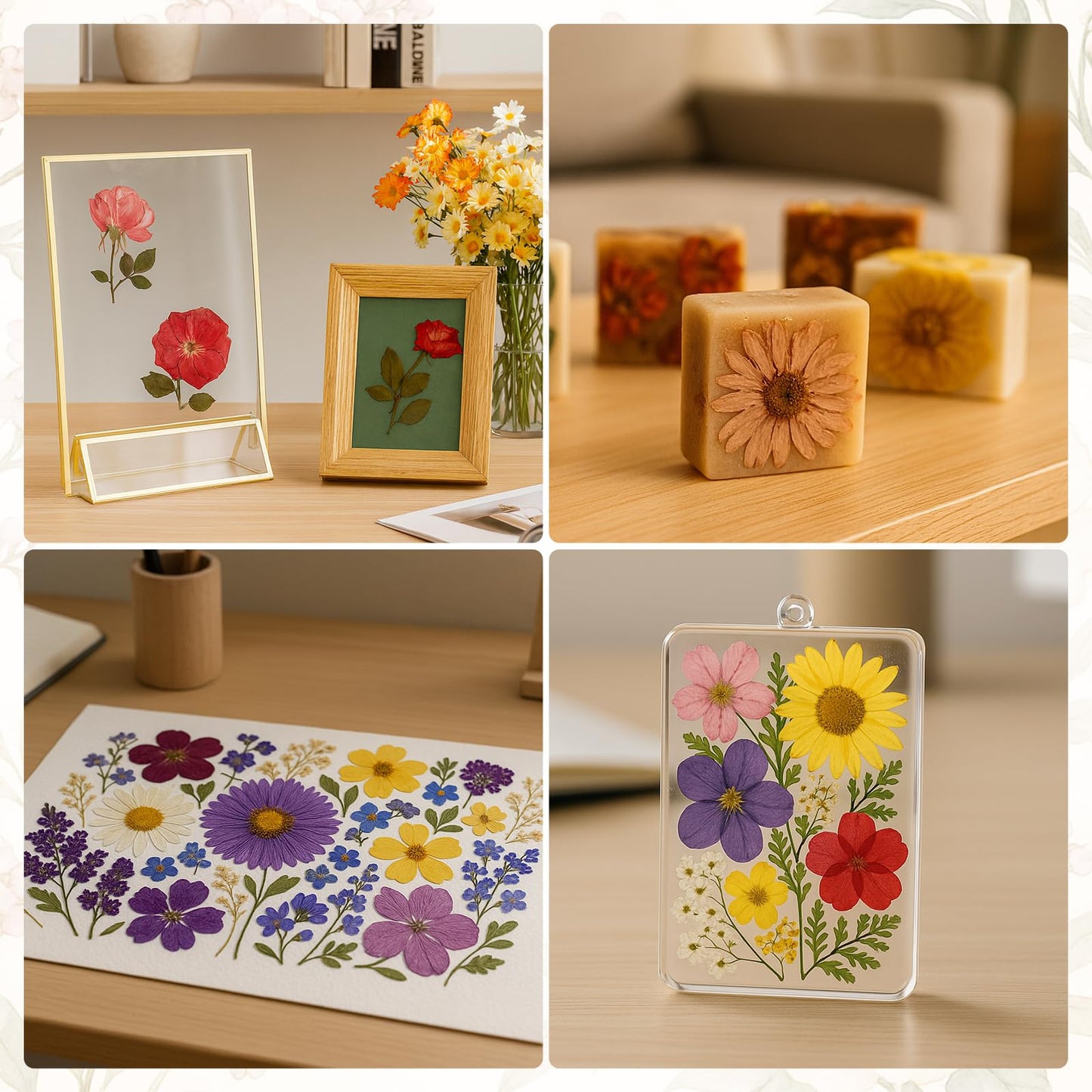 MeRGBWLife Large Bamboo Flower Press Kit – 11x7, 6 Layers, DIY Plant Press for Arts & Crafts