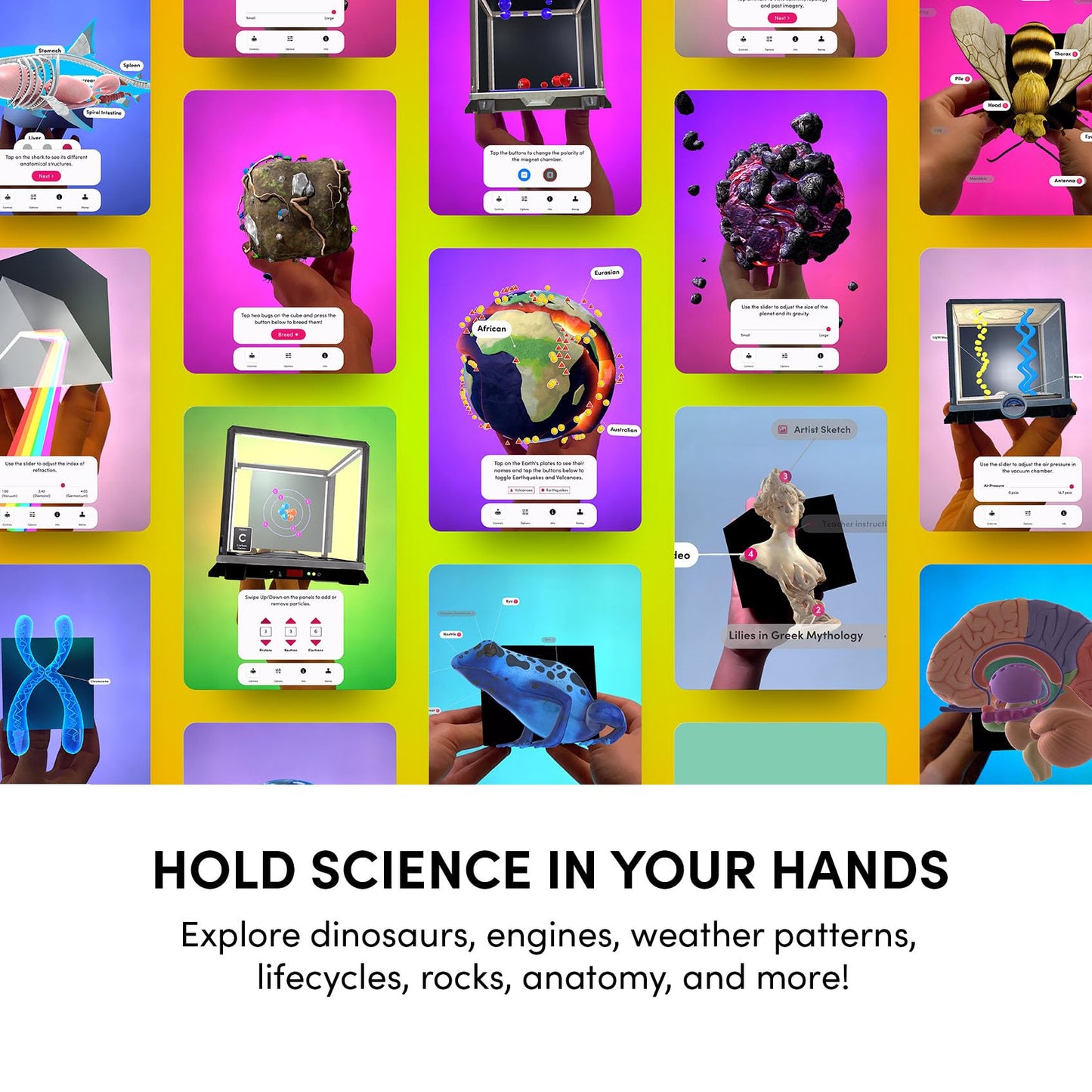 Merge Cube STEM Toy – Hold Digital Science Experiments in Your Hand | 1000+ Objects & 100+ Simulations