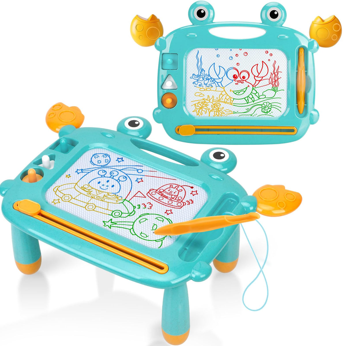 MERGUEZ Magnetic Drawing Board for Toddlers 3-5 – Mess-Free, BPA Free