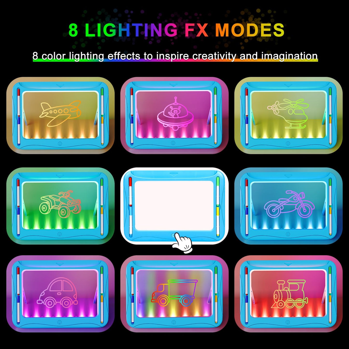 MERGUEZ LED Drawing Board – Glow Tracing Pad for Kids