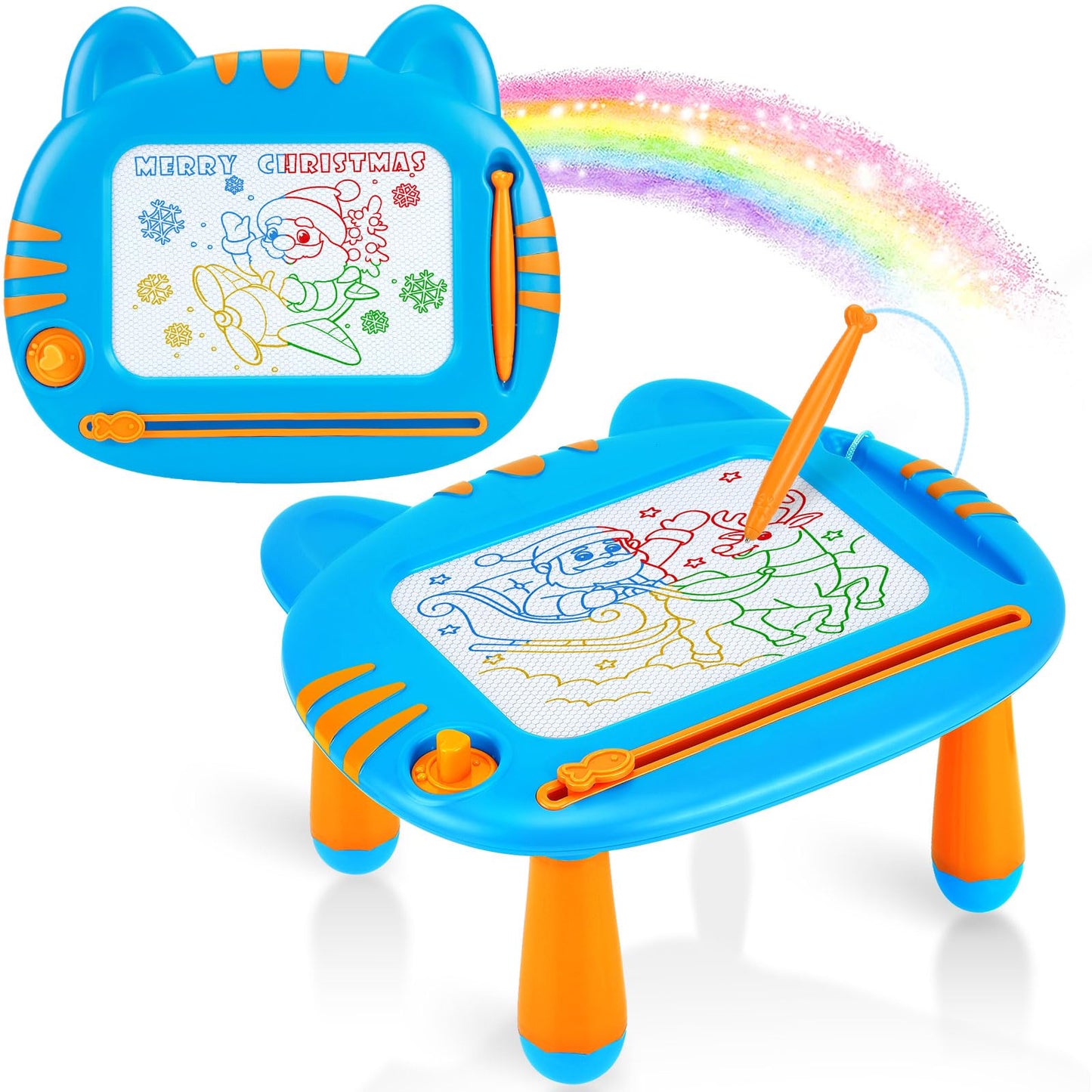 MERGUEZ Magnetic Drawing Doodle Board for Toddlers – Mess-Free Learning Toy (3-6 Years)