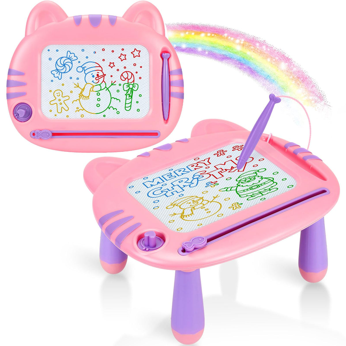 MERGUEZ Magnetic Drawing Board for Toddlers – Mess-Free Doodle Toy for Ages 3-6