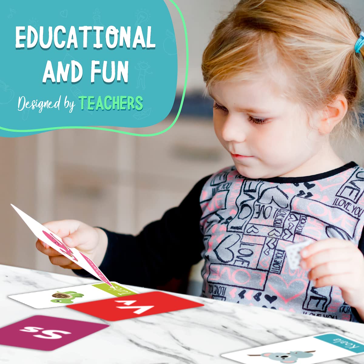 Merka Toddler Flash Cards – Interactive Alphabet & Numbers (64 Cards)
