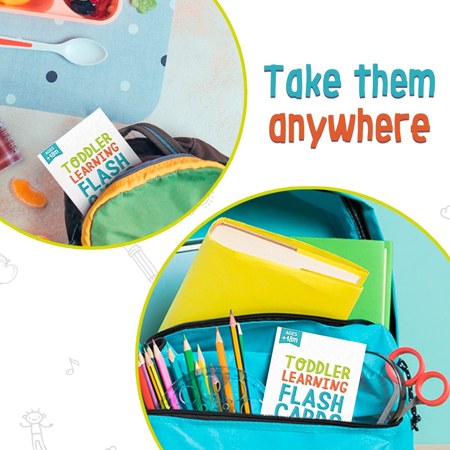 Merka Toddler Flash Cards – Interactive Alphabet & Numbers (64 Cards)