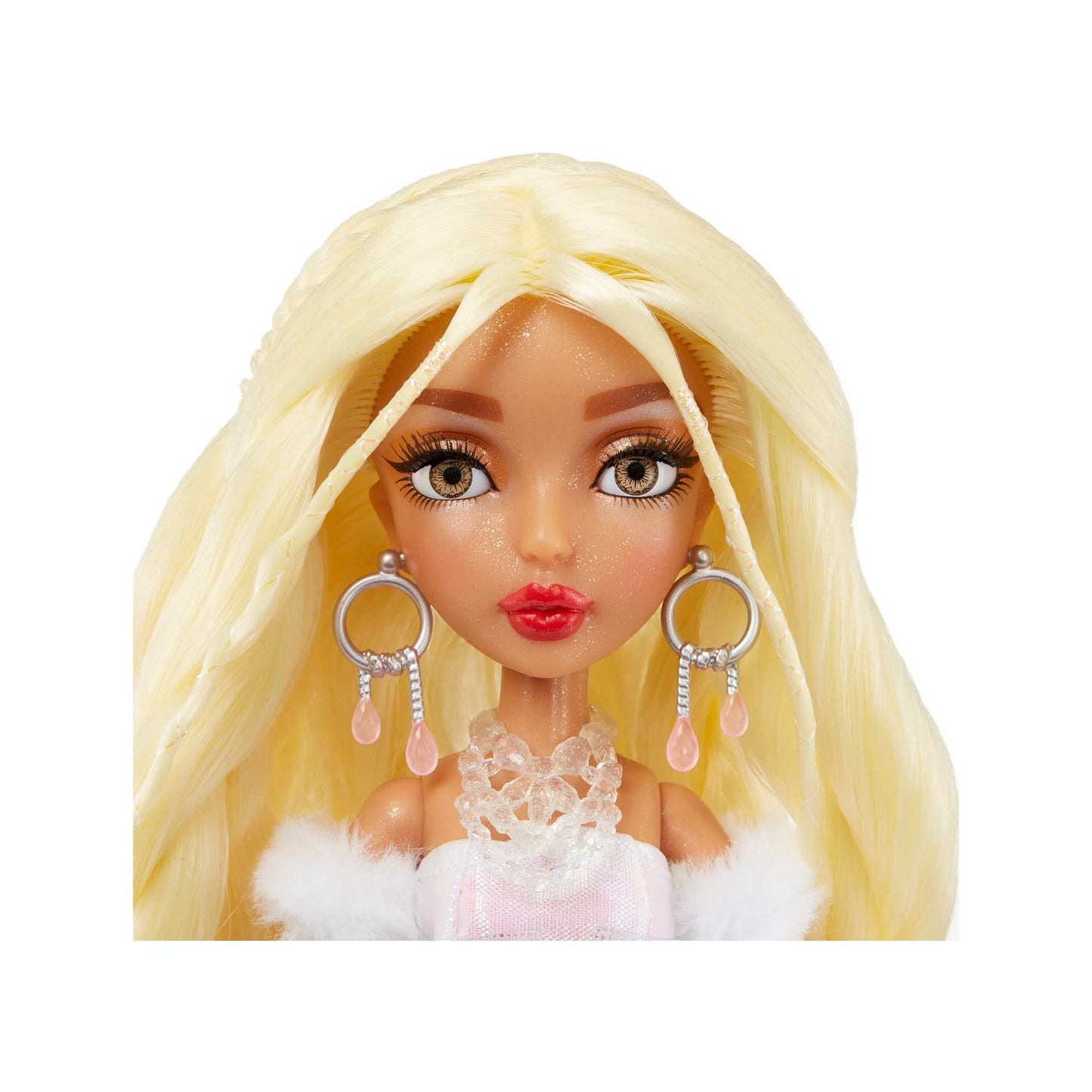 MERMAZE MERMAIDZ Gwen Winter Waves 13.5-Inch Mermaid Doll with Glitter Tail & Color-Change Fin