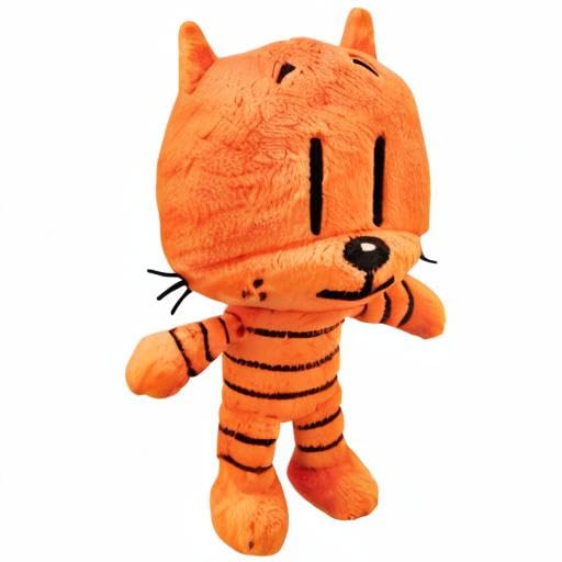 MerryMakers Dog Man Li'l Petey Plush – 6.5-Inch Orange Toy