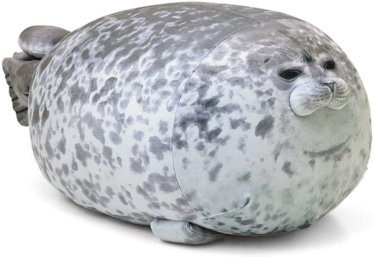 MerryXD Chubby Blob Seal Pillow – Large 23.6 in Plush Seal Toy