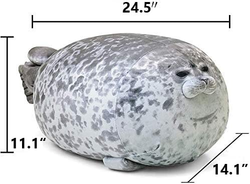 MerryXD Chubby Blob Seal Pillow – Large 23.6 in Plush Seal Toy