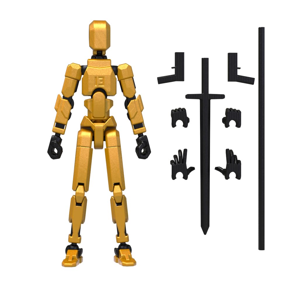 MerryXD T13 3D Action Figure – Fully Articulated Nova Titan with 3 Hands, 4 Weapons, and Custom Colors