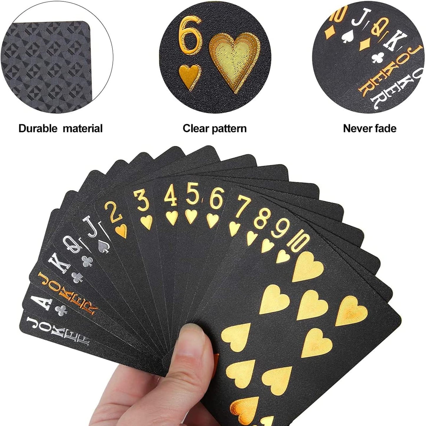 Merytes Waterproof PVC Poker Cards – 2 Decks in Gift Box