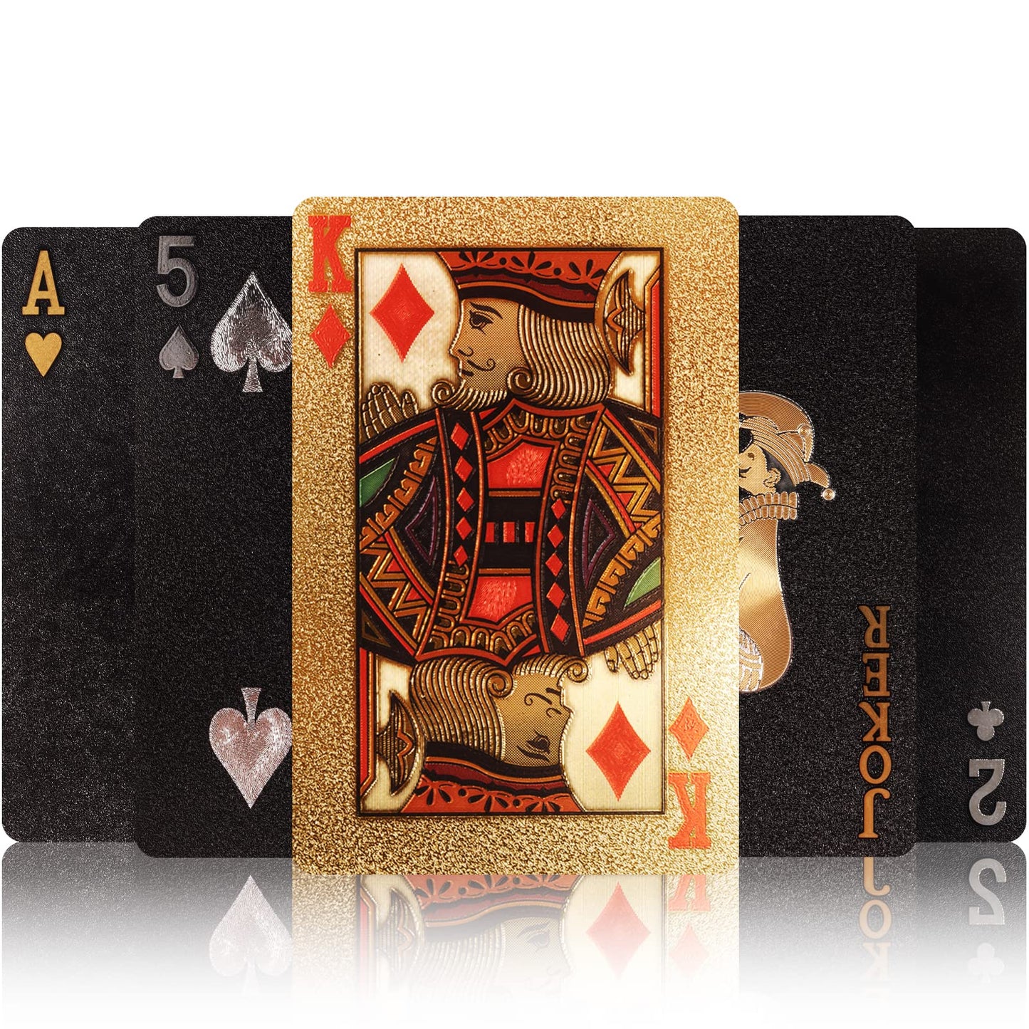 Merytes Waterproof PVC Poker Cards – 2 Decks in Gift Box