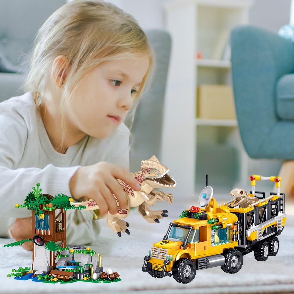 Mesiondy Dinosaurs Building Blocks Set – 546 Pcs Dinosaur Park World Toy for Ages 6-14