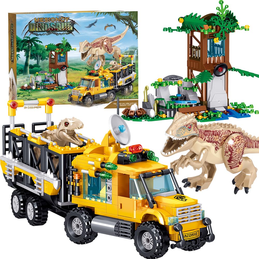 Mesiondy Dinosaurs Building Blocks Set – 546 Pcs Dinosaur Park World Toy for Ages 6-14