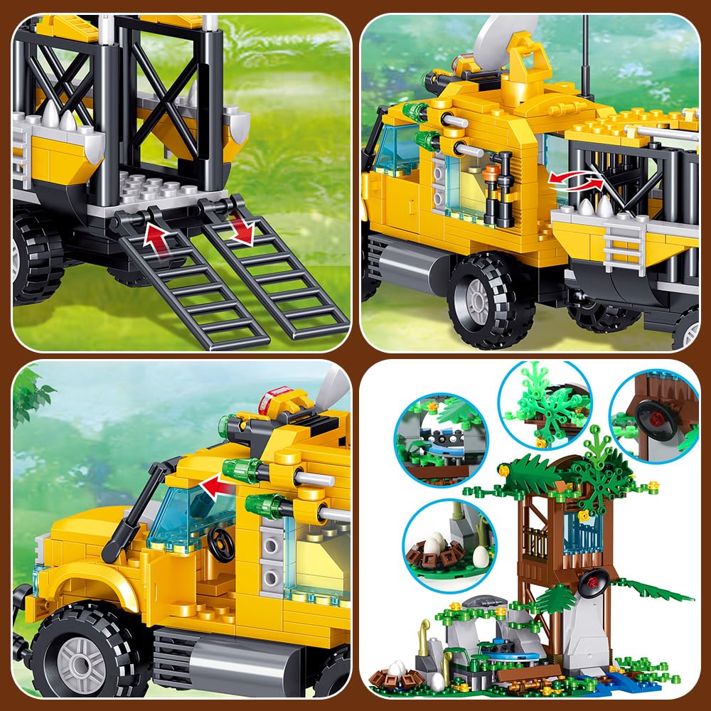 Mesiondy Dinosaurs Building Blocks Set – 546 Pcs Dinosaur Park World Toy for Ages 6-14