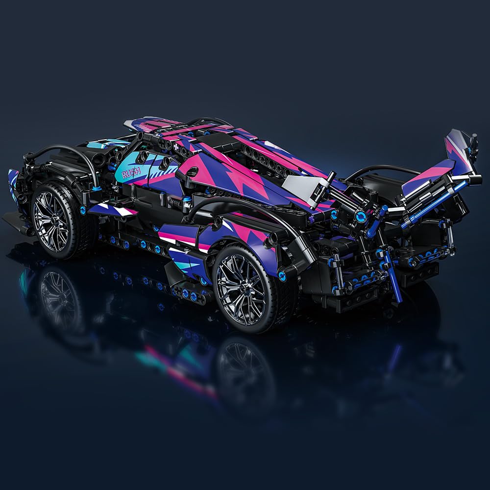 Mesiondy 1:14 MOC Race Car Building Set – 1039-Piece Construction Toy for Boys & Adults