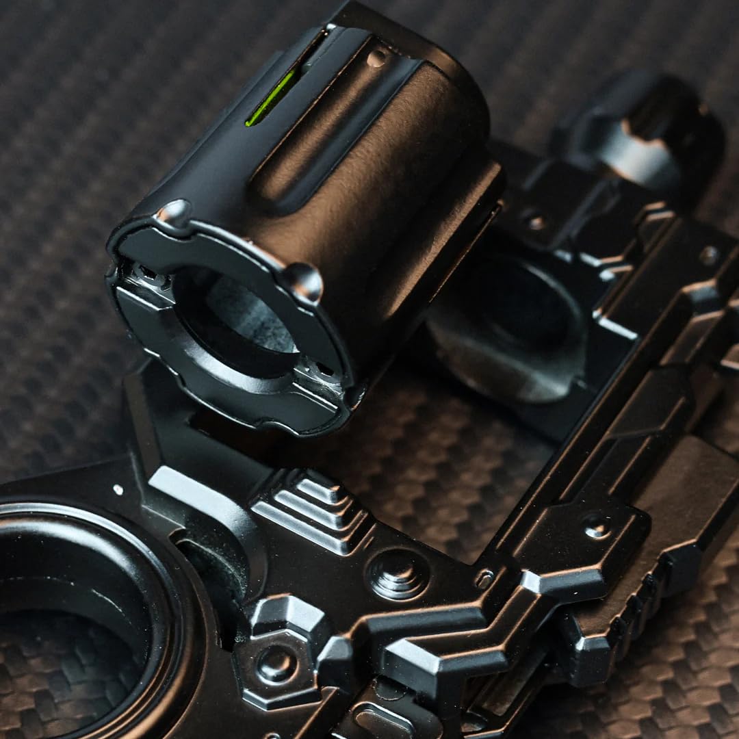 Metal Fidget Gun: 3-in-1 EDC Spinner for Adults – Quiet Stress Relief, Focus, and Pocket Fun (Black)