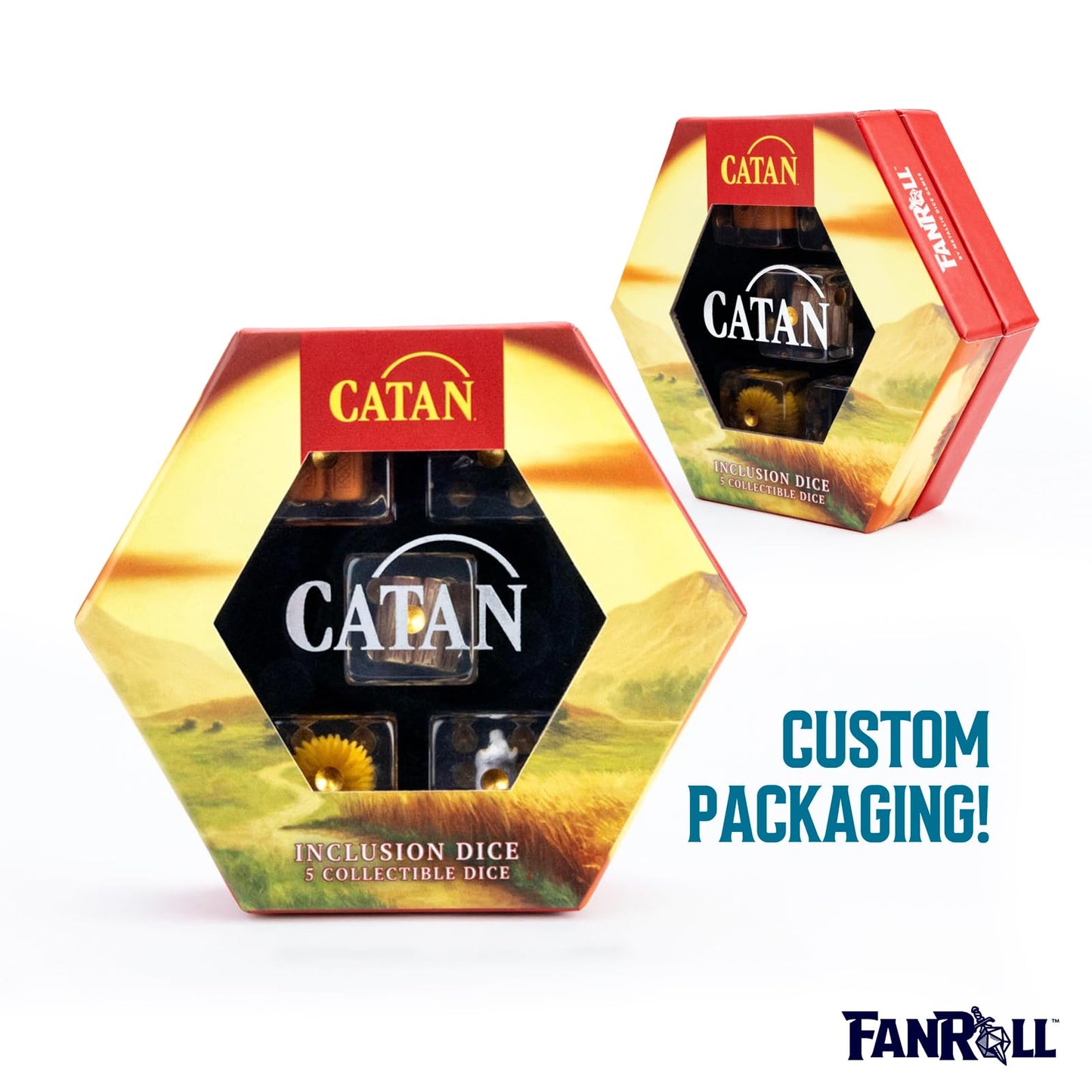 Metallic Dice Games FanRoll: CATAN Inclusion Dice, Set of 5