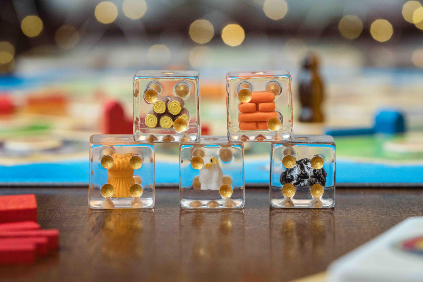 Metallic Dice Games FanRoll: CATAN Inclusion Dice, Set of 5