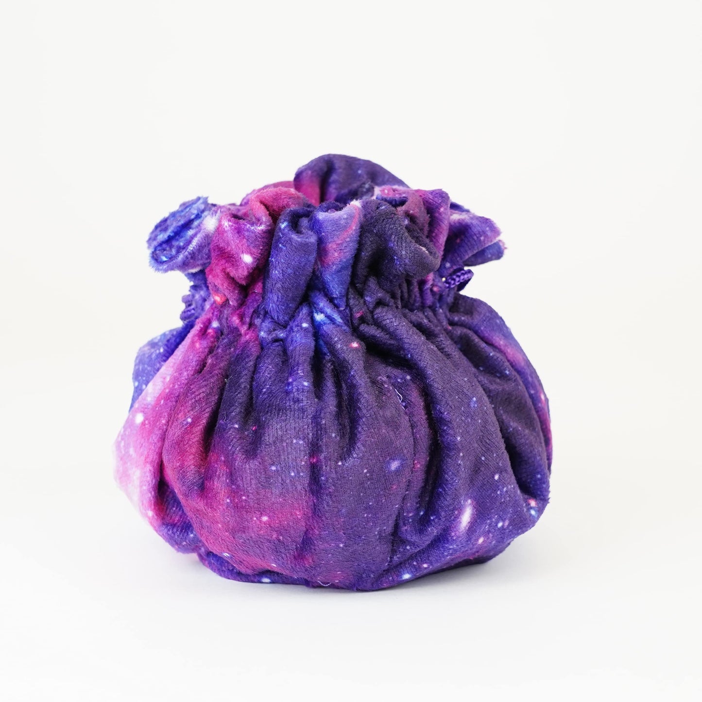 Metallic Dice Games FanRoll Velvet Compartment Dice Bag with Pockets – Nebula