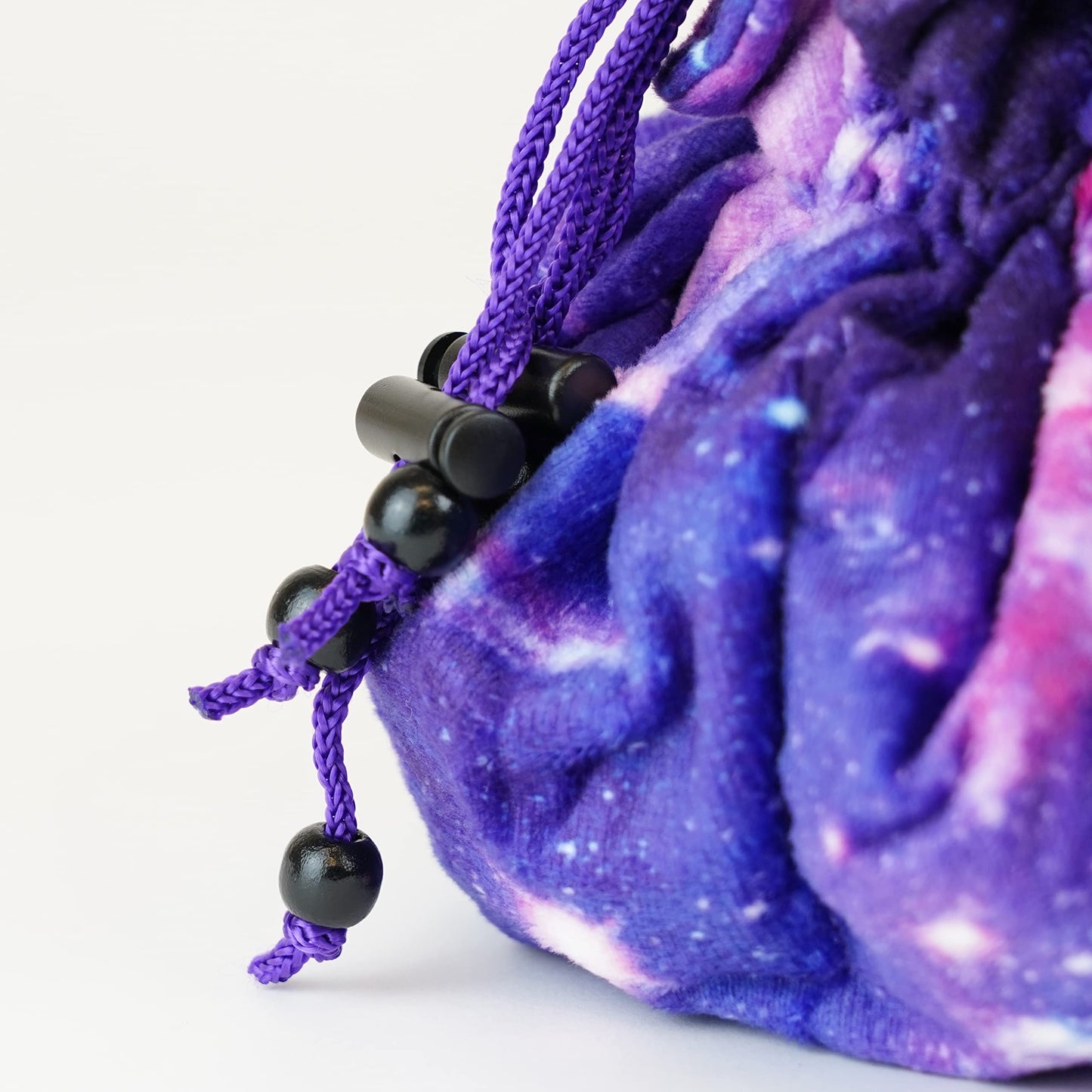 Metallic Dice Games FanRoll Velvet Compartment Dice Bag with Pockets – Nebula