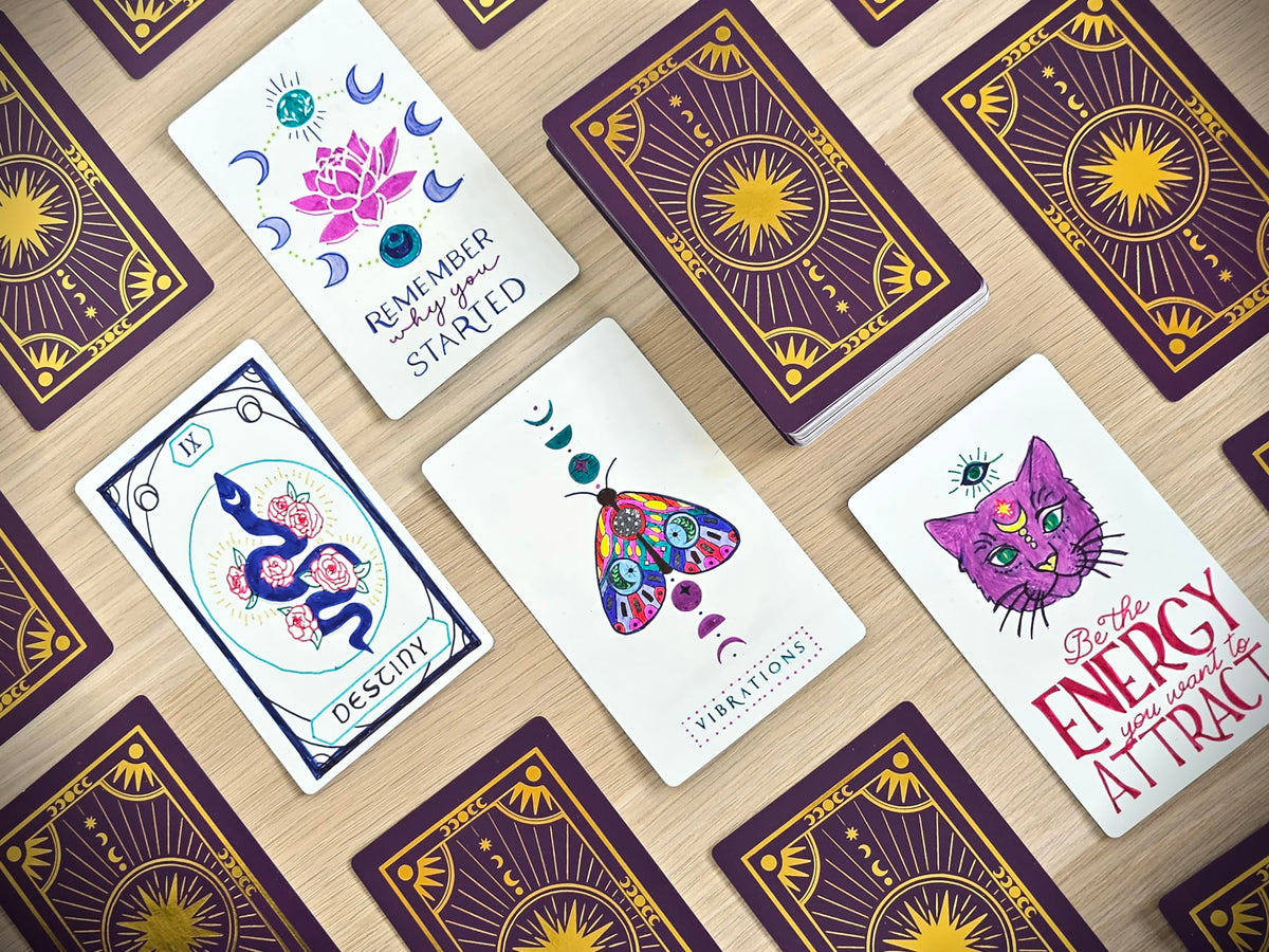 Metaphoracle DIY Blank Tarot Cards – Create Your Own Oracle Deck (80 Cards)