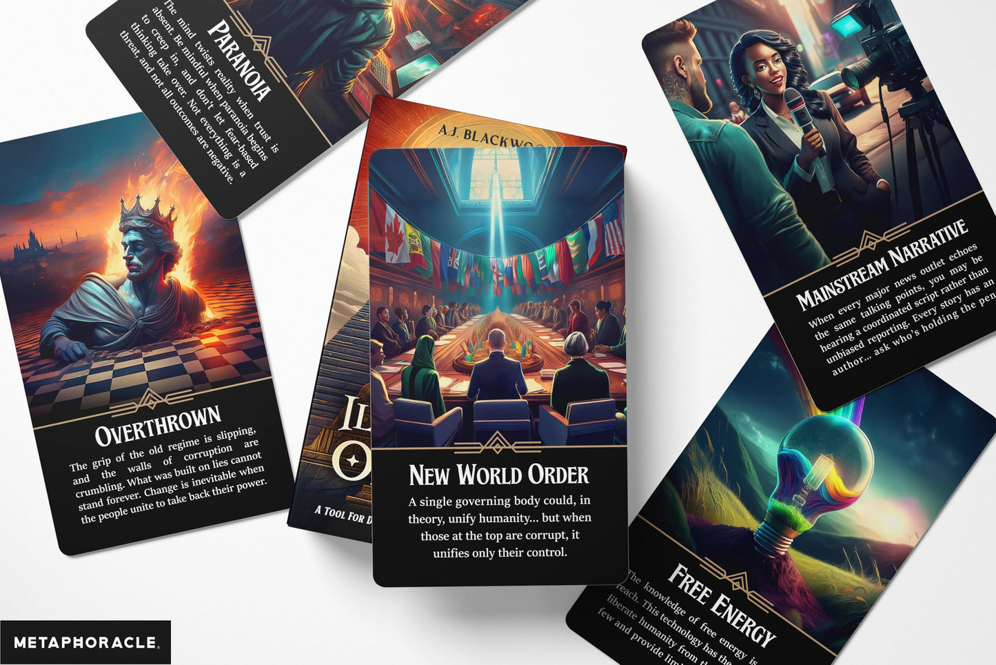 Metaphoracle Illuminati Oracle: 70-Card Divination Deck for Current Events