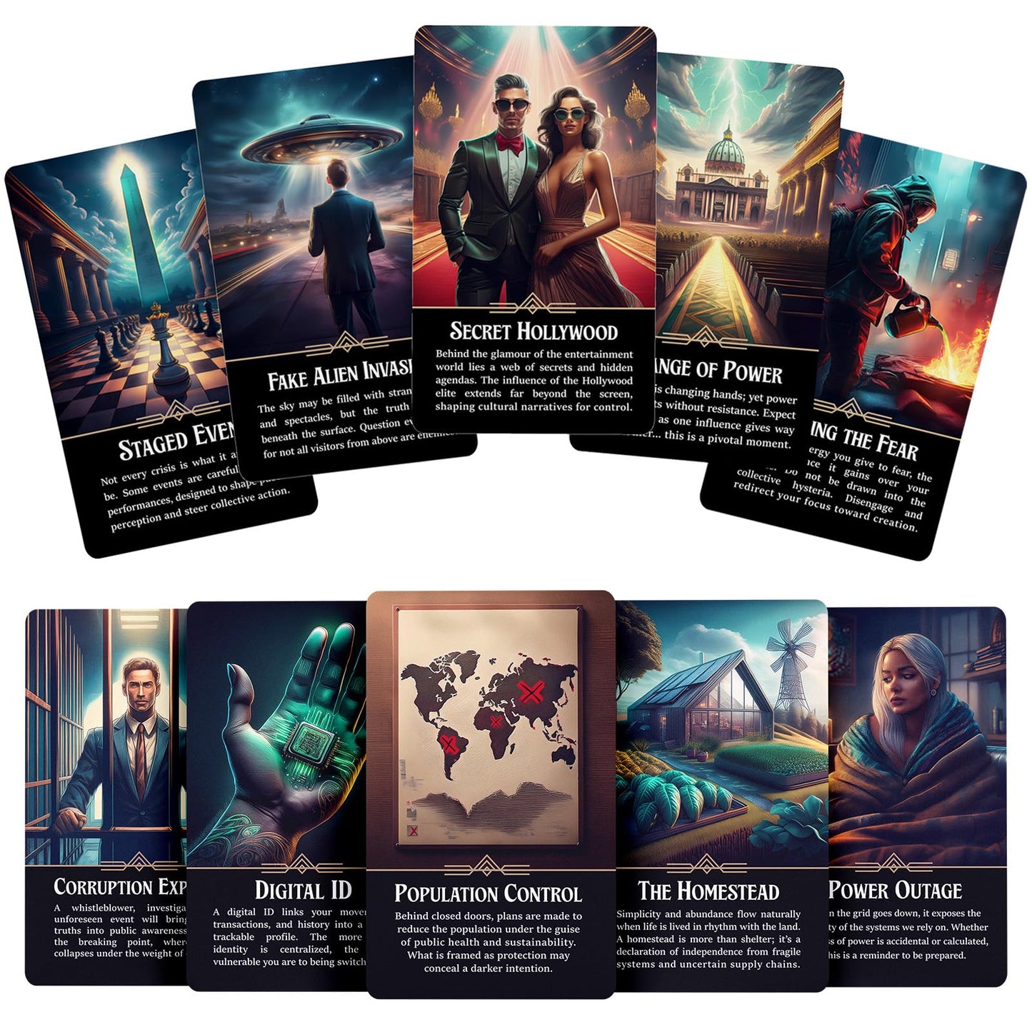 Metaphoracle Illuminati Oracle: 70-Card Divination Deck for Current Events