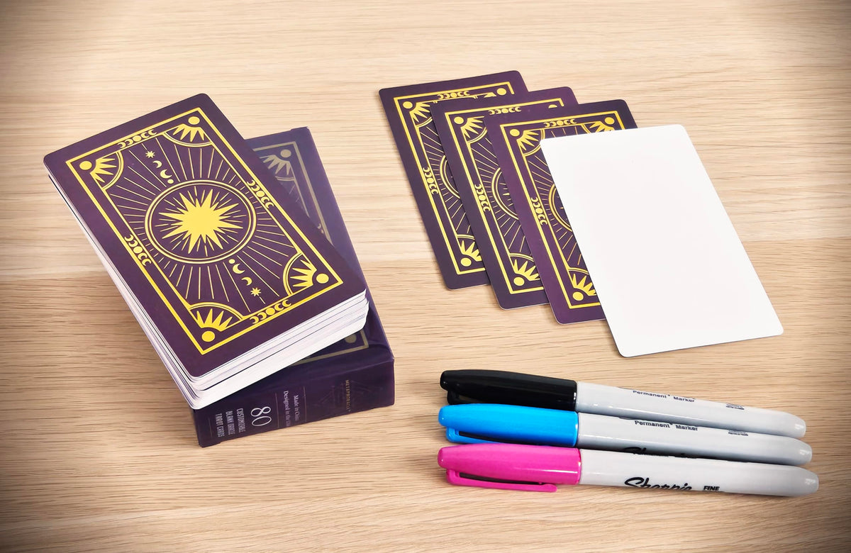Metaphoracle DIY Blank Tarot Cards – Create Your Own Oracle Deck (80 Cards)