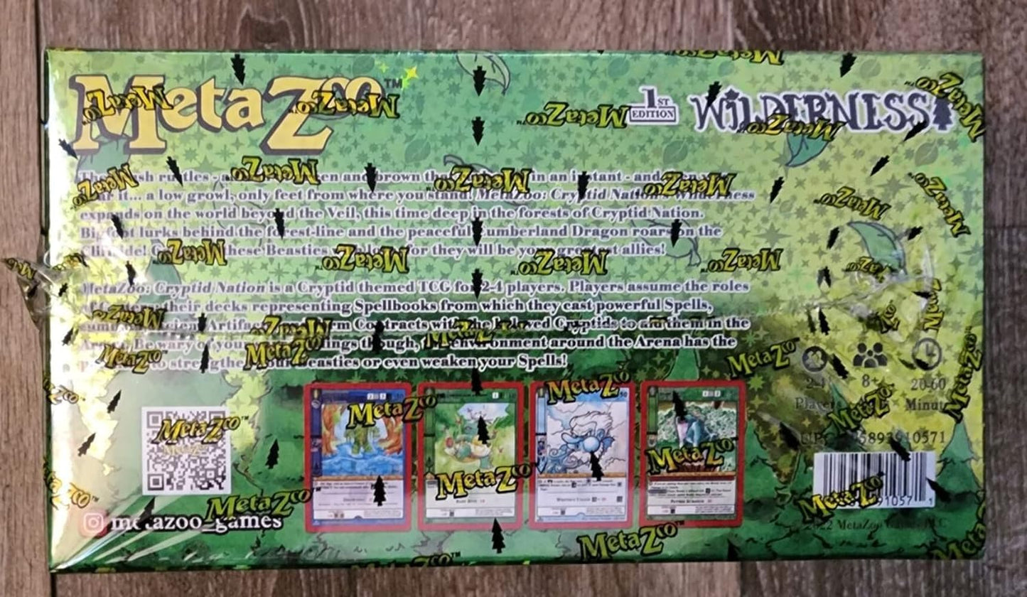 MetaZoo Wilderness 1st Edition Booster Box – 36 Packs | CCG Card Set