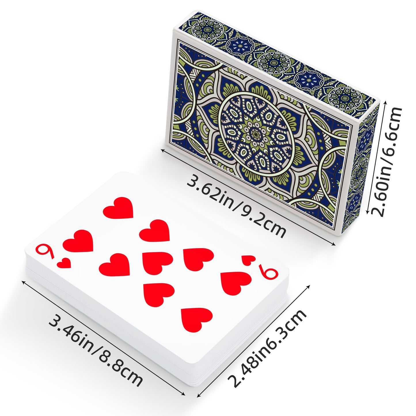 Metsyth Playing Cards 12 Pack – Durable, Colorful Decks for Family Game Night