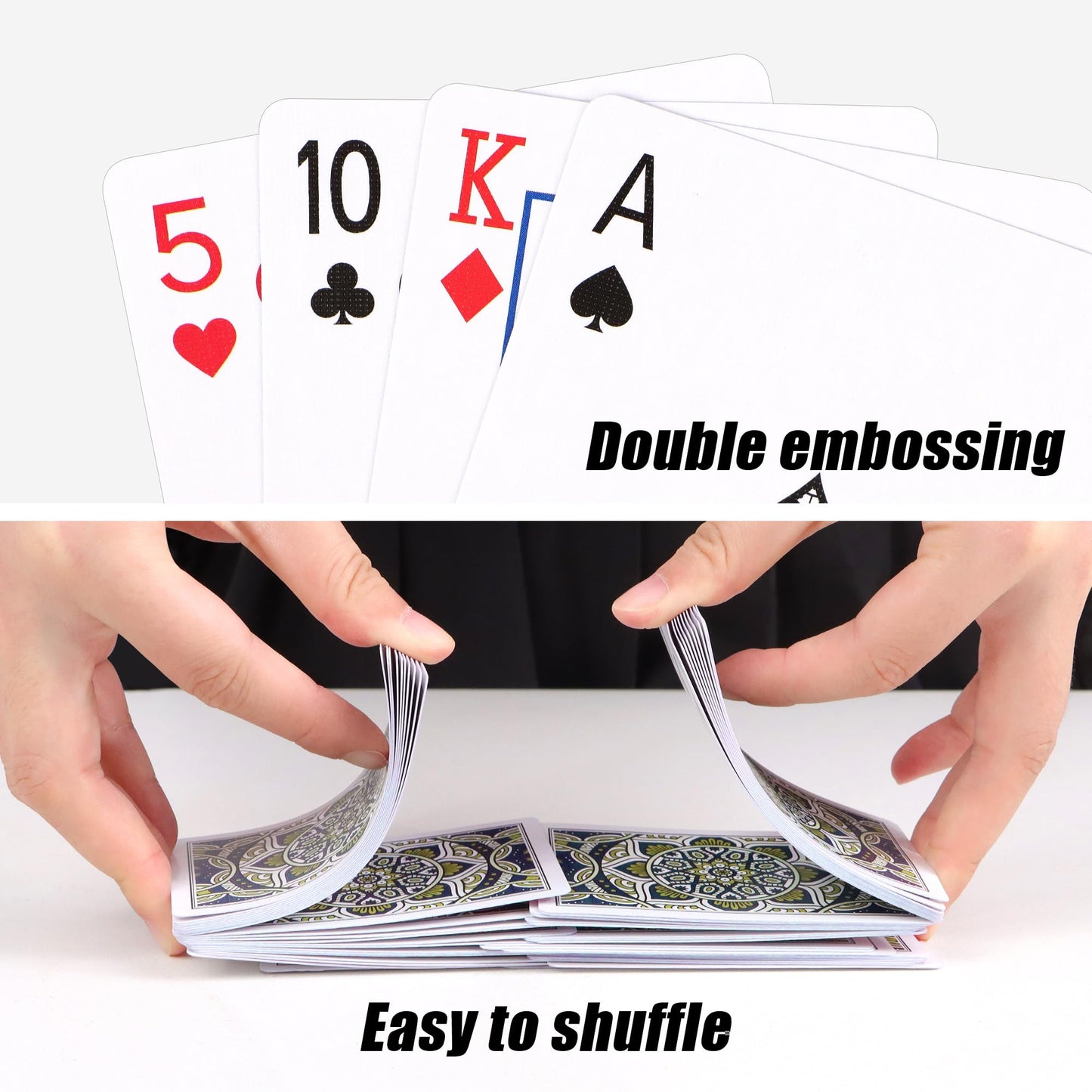 Metsyth Playing Cards 2 Pack – Premium Decks (Blue & Red) for Poker & Party Games