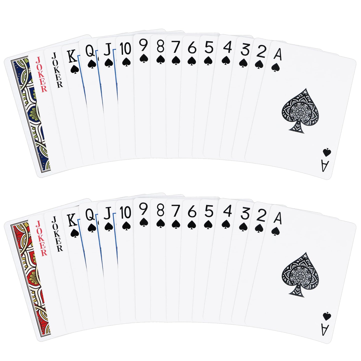 Metsyth Playing Cards 2 Pack – Premium Decks (Blue & Red) for Poker & Party Games