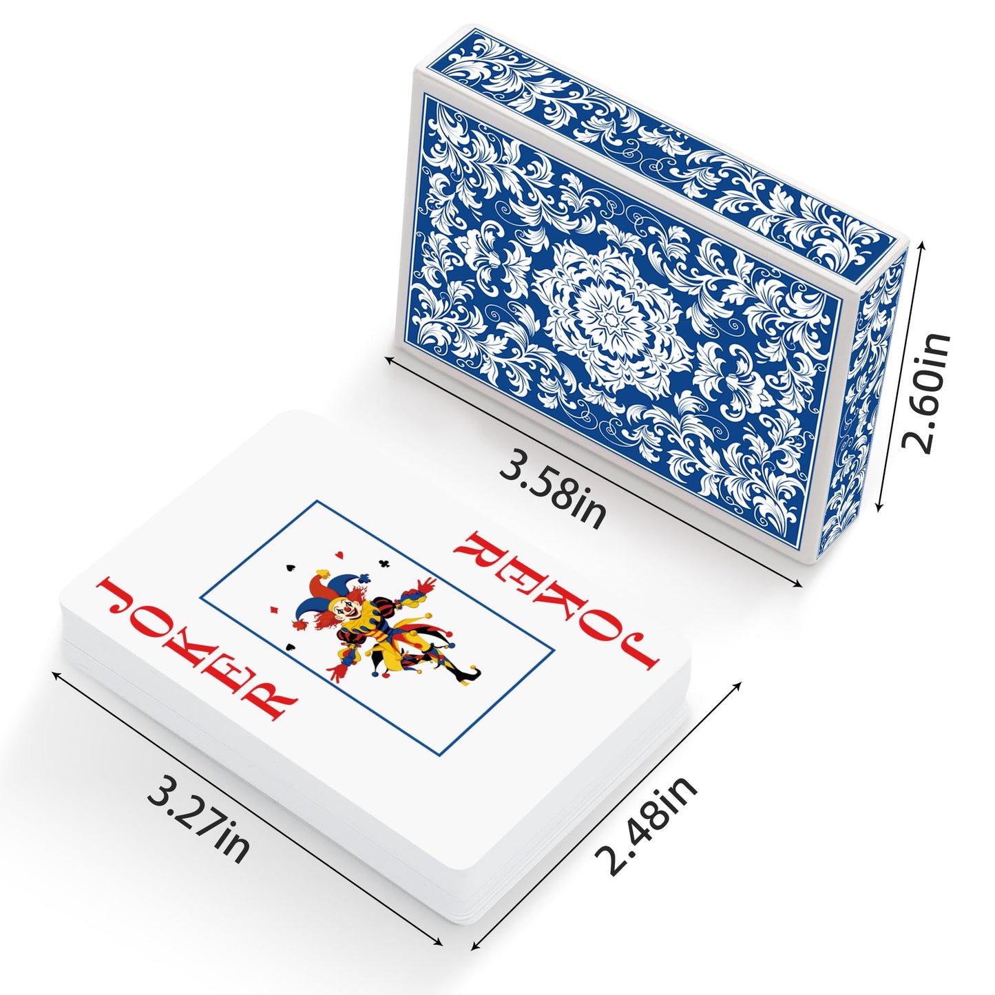 Metsyth Jumbo Large-Print Playing Cards – 2-Pack (Blue & Red)