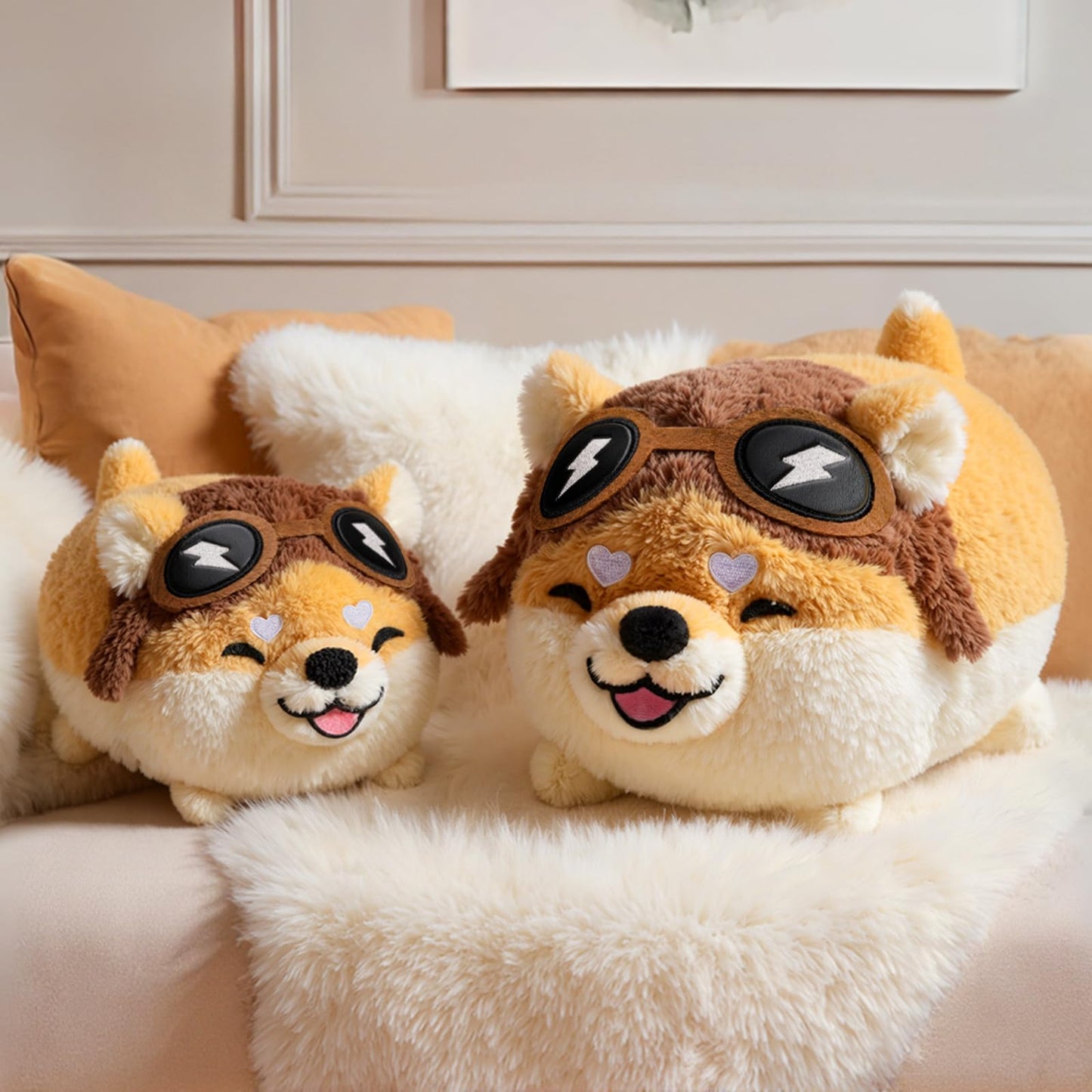 Mewaii Dog Plush – 14-Inch Shiba Inu Plush Pillow for Hugs