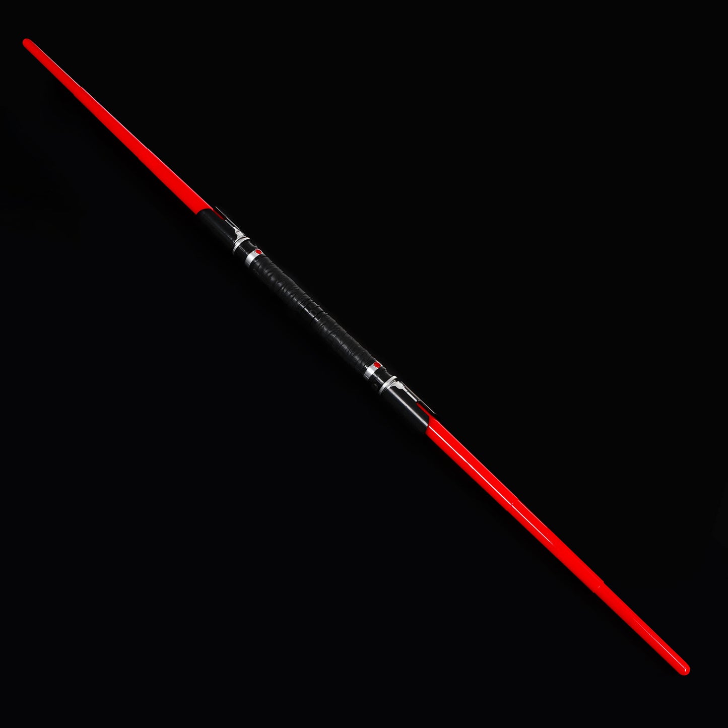 MewduMewdu Light Up Saber Toy – Double-Bladed Red LED Retractable with Sound (2 Pack)