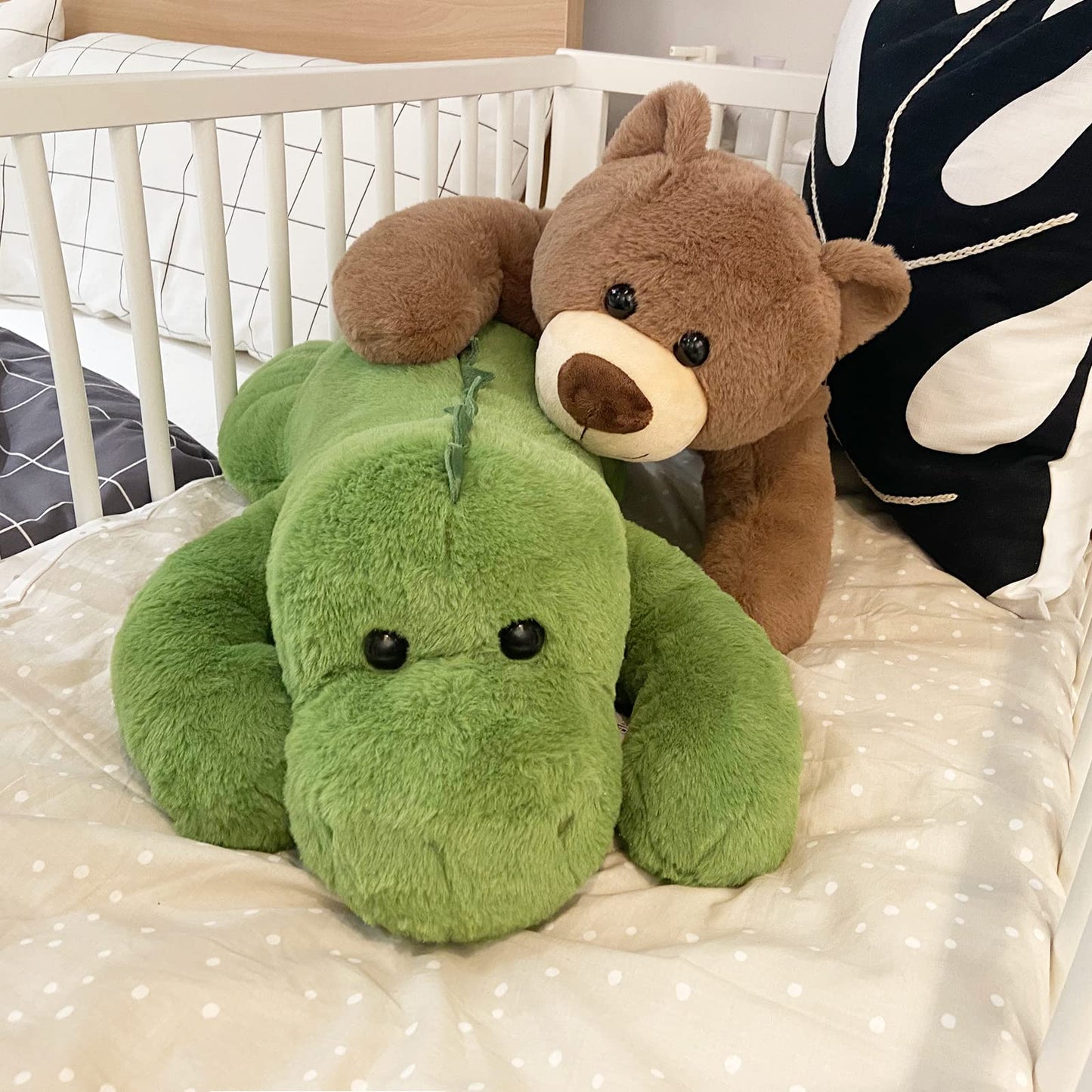 Mewkou 24-Inch Weighted Bear — Full-Body Hug Plush, 3.5 lb Weighted Toy & Pillow