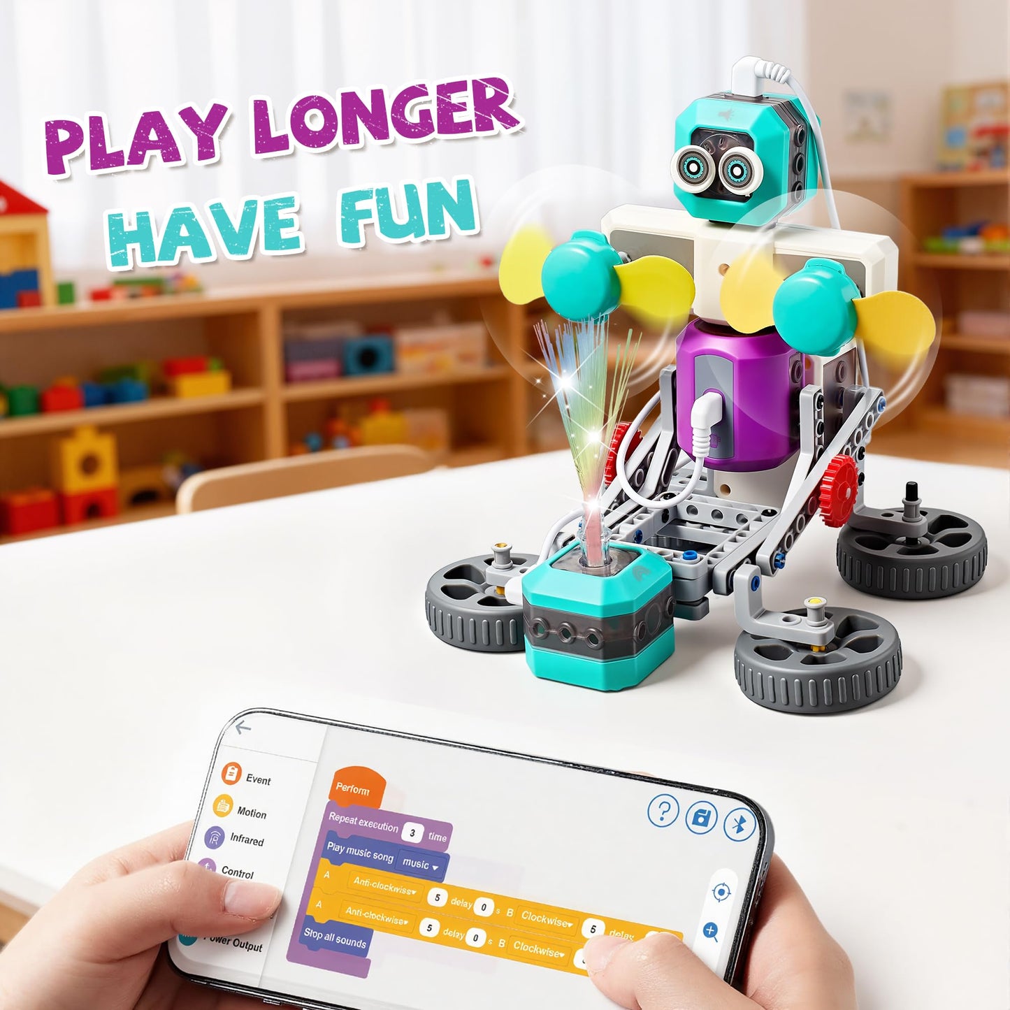 MEWOCHEE 24-in-1 STEM Circuit Robotics Kit for Kids 8-12 | Hands-on Learning Toy, BPA-free ABS Plastic
