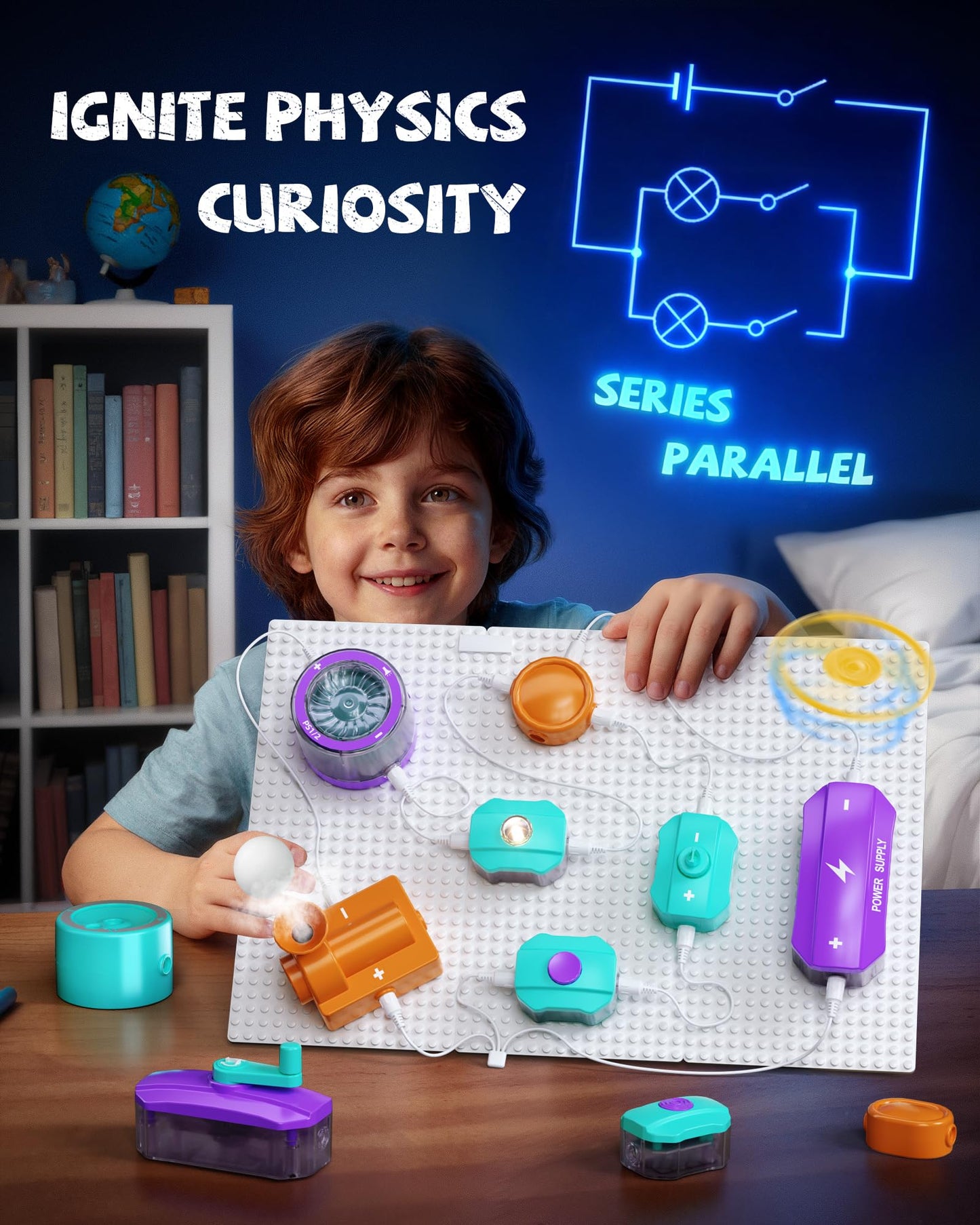 MEWOCHEE Science Kits for Kids 5-12 | 450+ Projects, 45 Circuit Parts | STEM Learning Toys