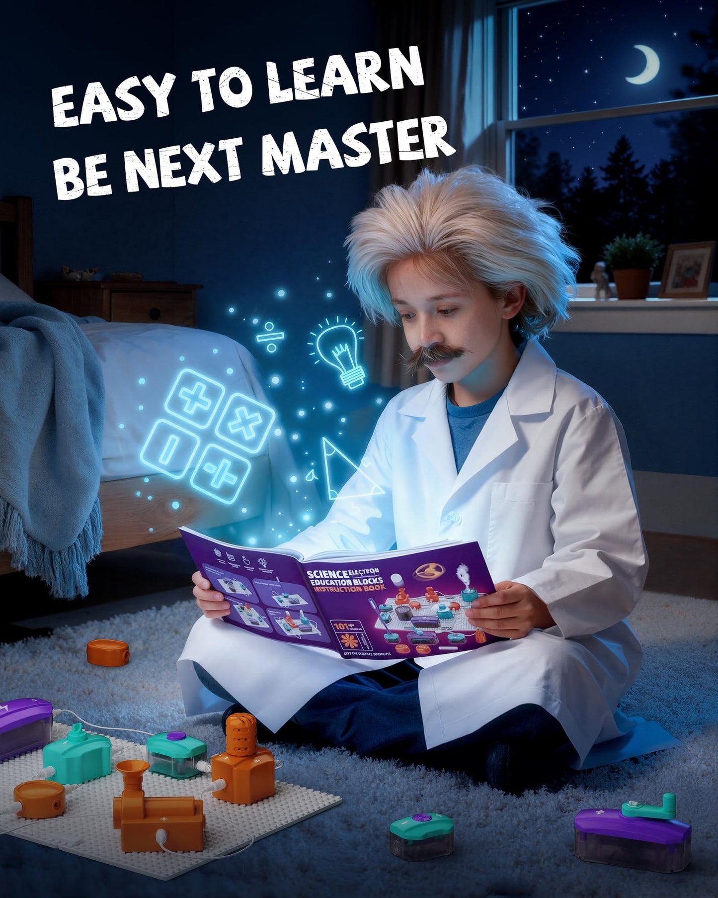 MEWOCHEE Science Kits for Kids 5-12 | 450+ Projects, 45 Circuit Parts | STEM Learning Toys