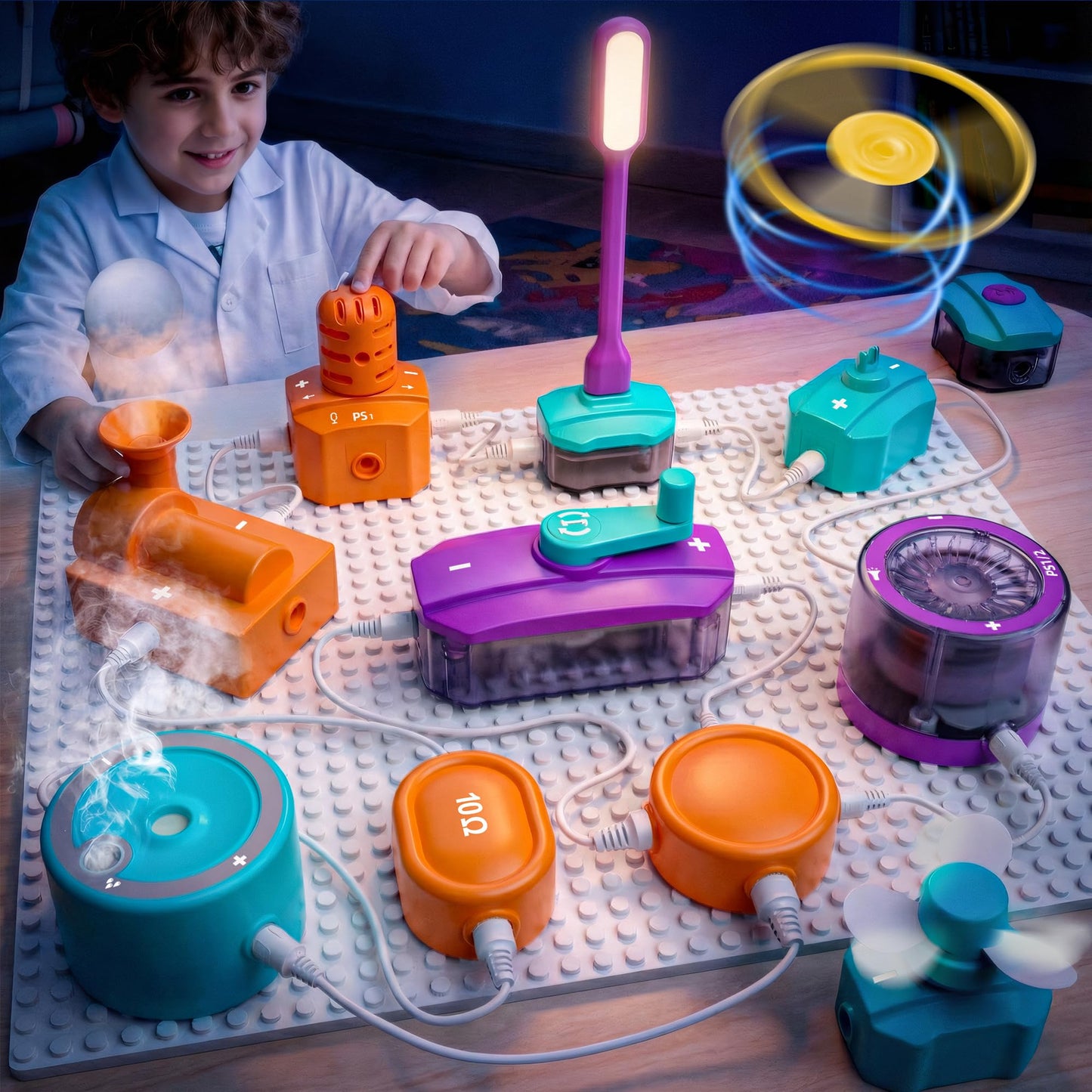 MEWOCHEE Science Kits for Kids 5-12 | 450+ Projects, 45 Circuit Parts | STEM Learning Toys