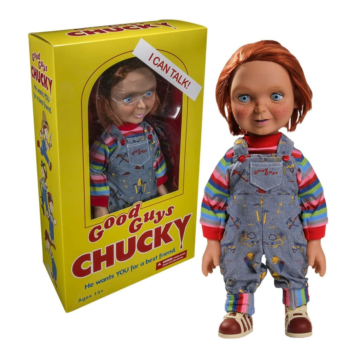 Mezco Chucky Good Guys 15-Inch Talking Doll - Designer Series Mega Scale