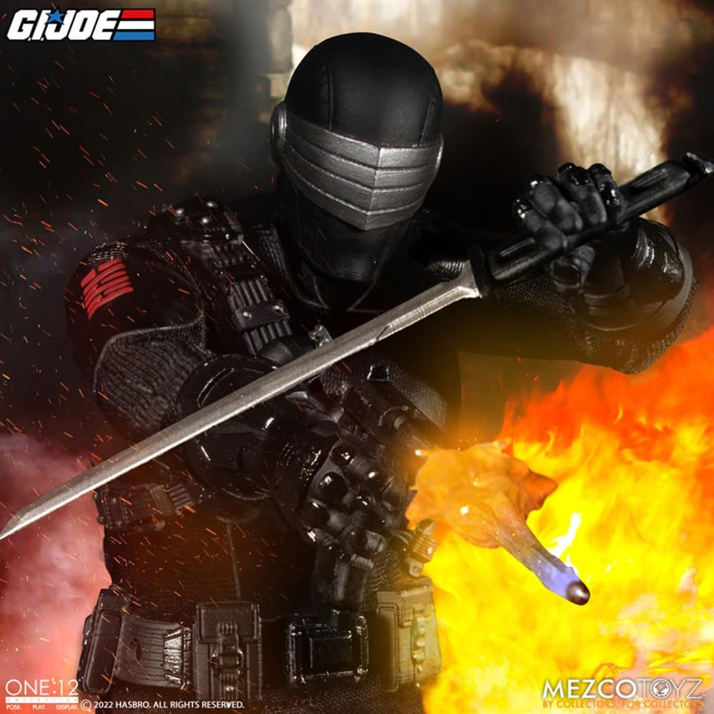 Mezco Toyz G.I. Joe Snake Eyes One:12 Collective Deluxe Edition | Stealth Ninja-Commando Figure