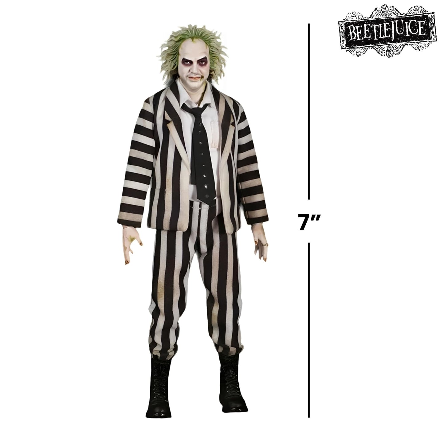 Mezco Toyz One:12 Beetlejuice Deluxe Edition Figure – 1/12 Scale Collectible