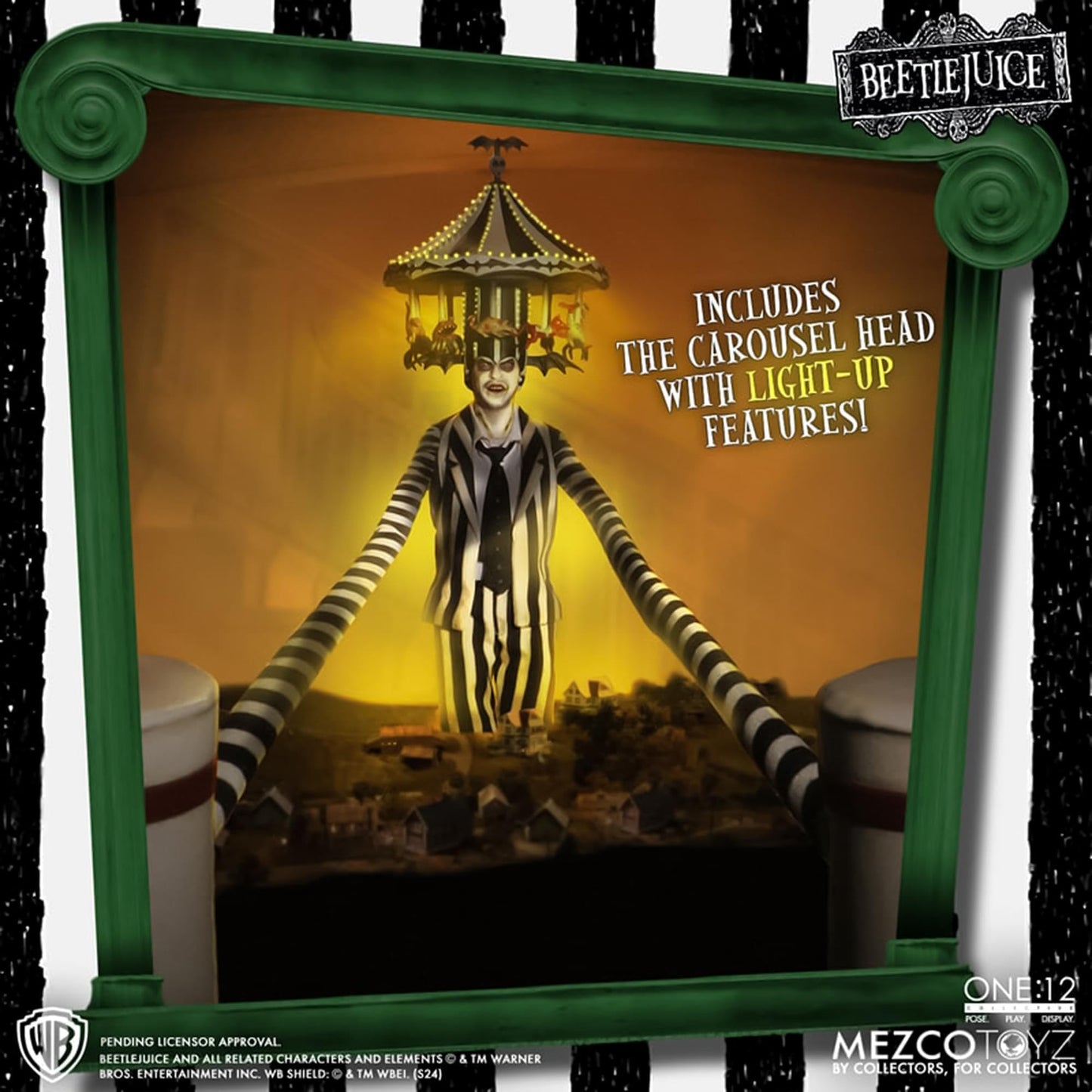 Mezco Toyz One:12 Beetlejuice Deluxe Edition Figure – 1/12 Scale Collectible