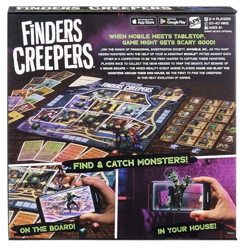 Finders Creepers Board Game by MGA Entertainment – App-Vanced AR Hunt for 2-4 Players