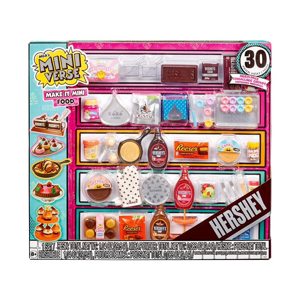 MGA's Miniverse Make It Mini Food Hershey Multipack – DIY Resin Minis for Collectors (8+)