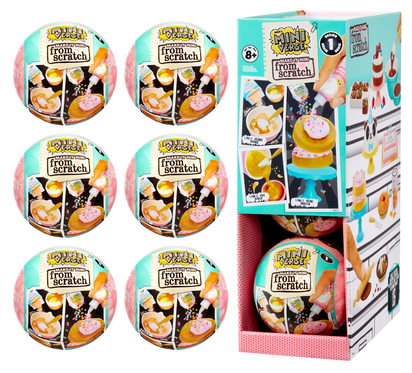 MGA's Miniverse Make It Mini From Scratch Series 1 (6 Pack) – DIY Mini Desserts & Collectibles