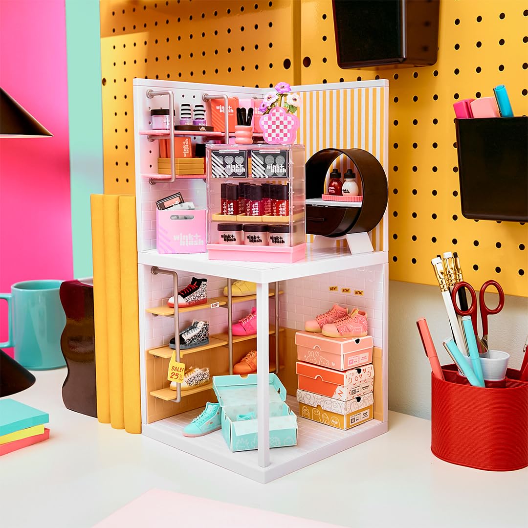 MGA's Miniverse Make It Mini Spaces: Pizza Shop & Ice Cream DIY Mini Worlds