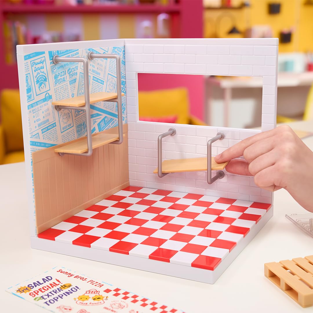 MGA's Miniverse Make It Mini Spaces: Pizza Shop & Ice Cream DIY Mini Worlds