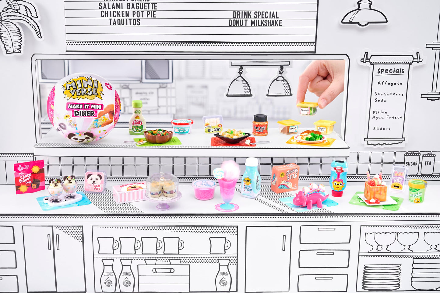 MGA's Miniverse Make It Mini Diner Series 4 – Mini Collectibles, DIY Resin Play